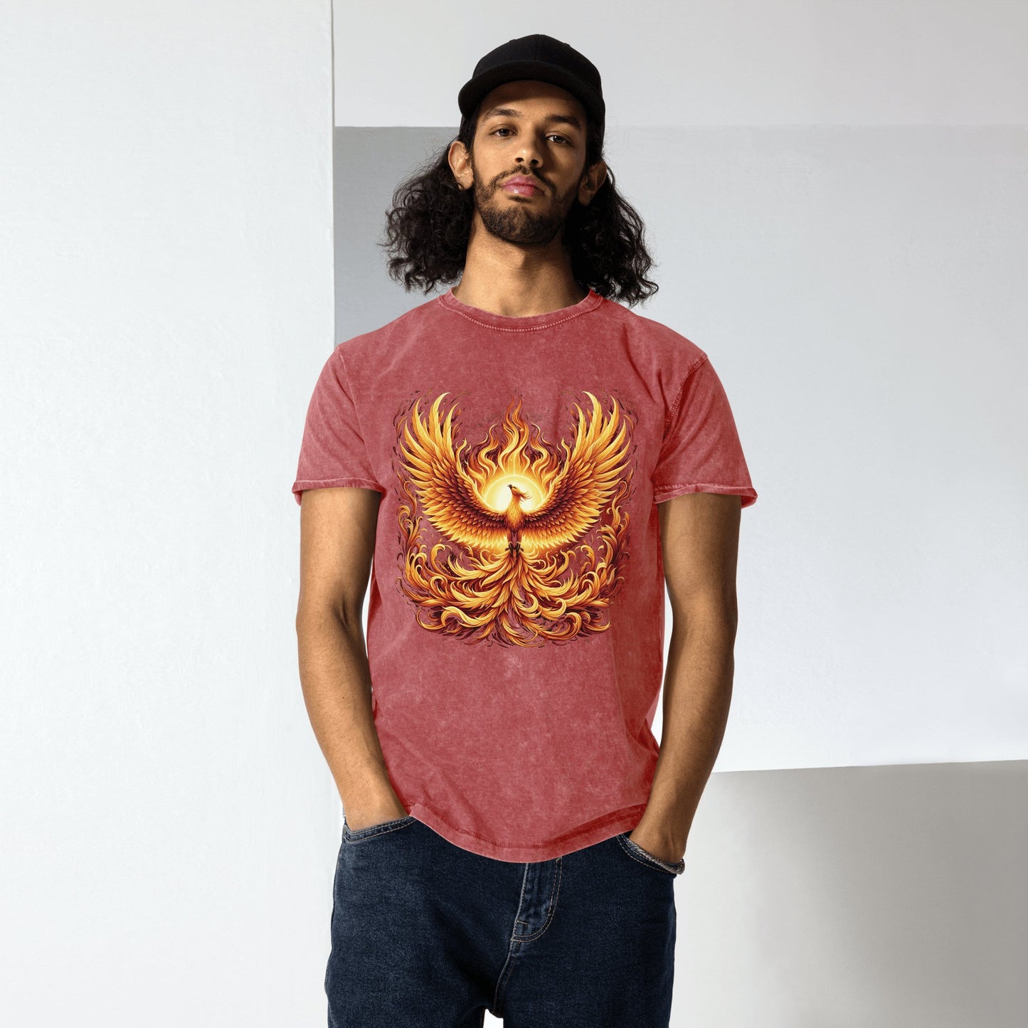 Denim T-Shirt "Phoenix" - Artexio