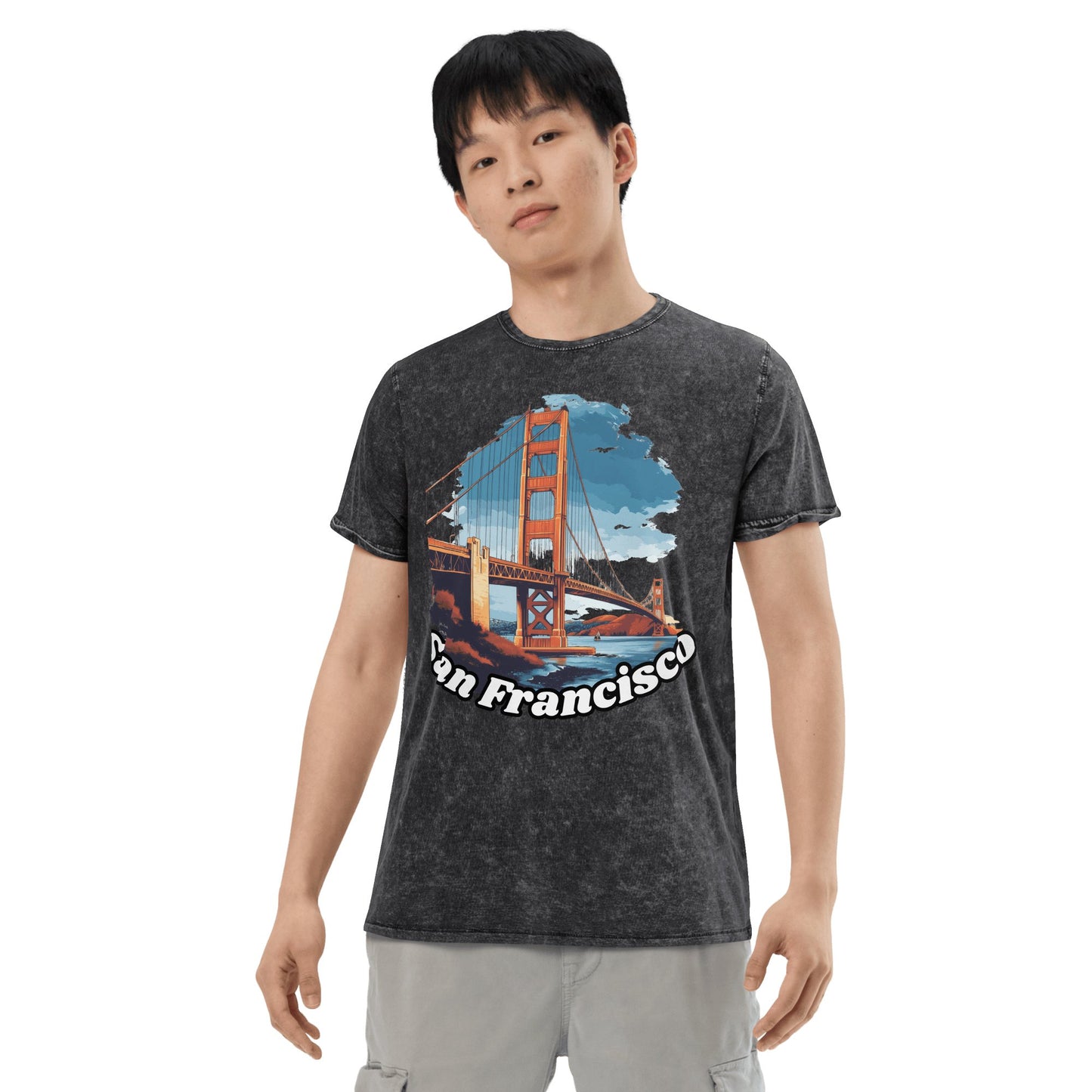 Denim T-Shirt "San Francisco" - Artexio