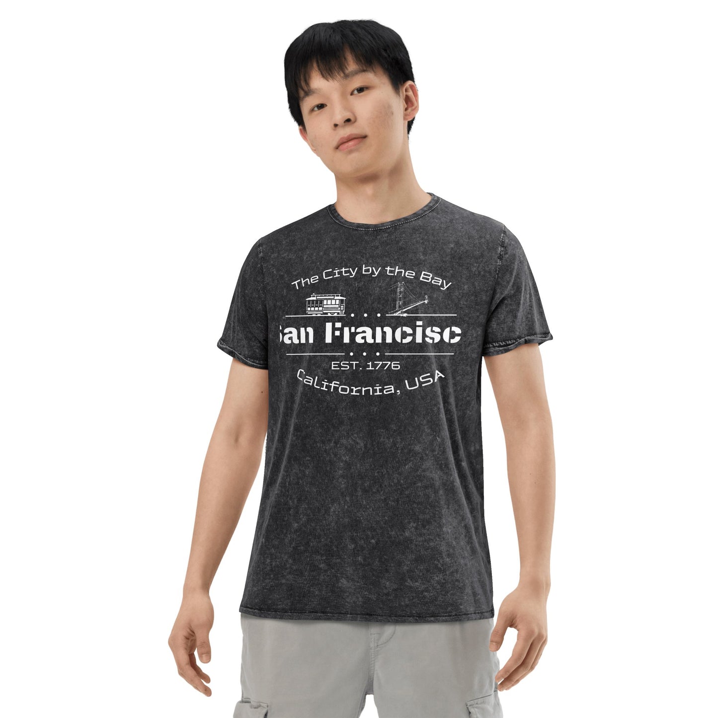 Denim T-Shirt "San Francisco" - Artexio