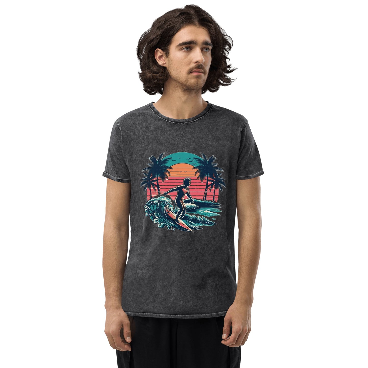 Denim T-Shirt "Surfing" - Artexio