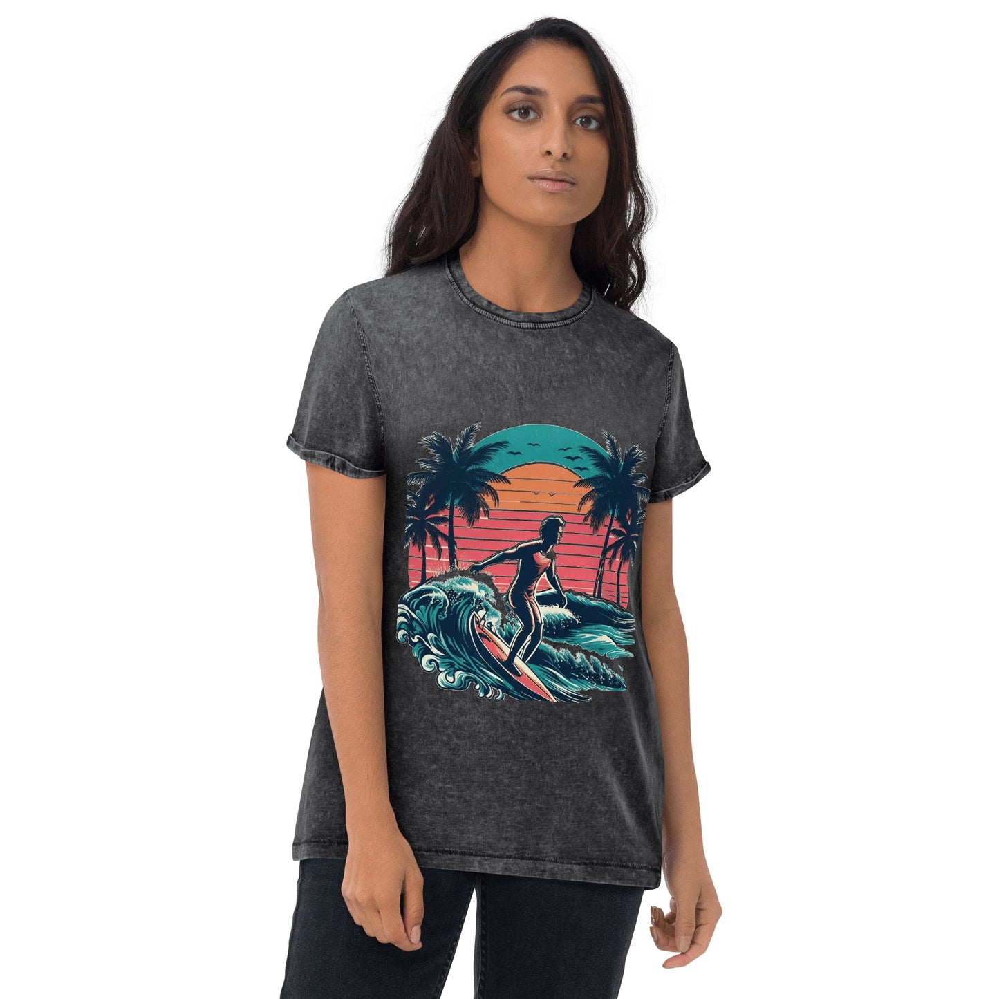 Denim T-Shirt "Surfing" - Artexio