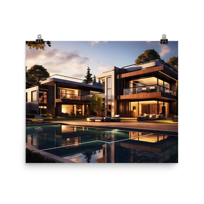 Fotopapier Poster "Modern Mansion" - Artexio