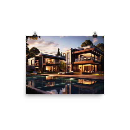 Fotopapier Poster "Modern Mansion" - Artexio