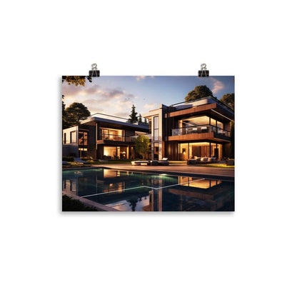 Fotopapier Poster "Modern Mansion" - Artexio