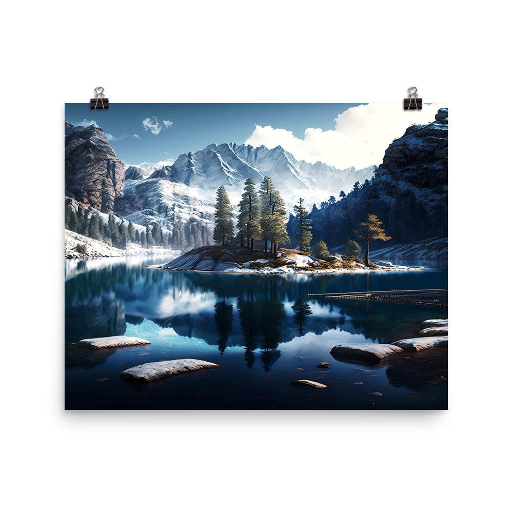 Fotopapier Poster "Mountain Lake" - Artexio