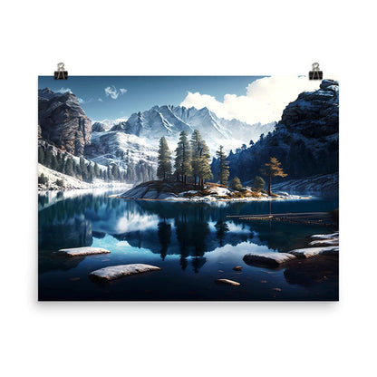 Fotopapier Poster "Mountain Lake" - Artexio