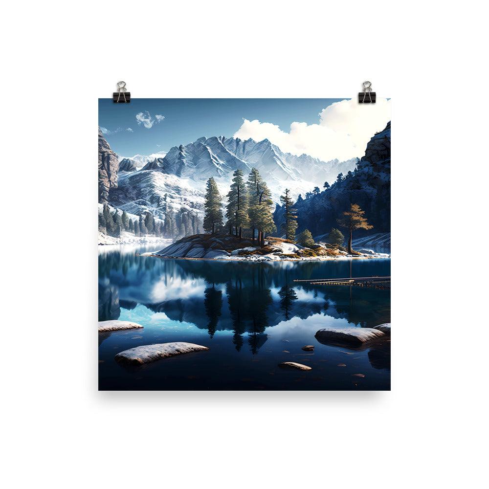 Fotopapier Poster "Mountain Lake" - Artexio