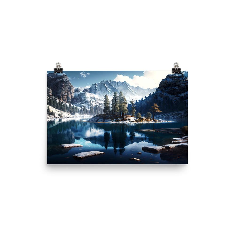 Fotopapier Poster "Mountain Lake" - Artexio