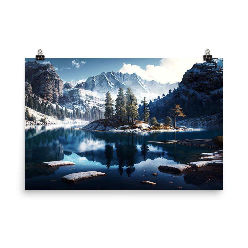 Fotopapier Poster "Mountain Lake" - Artexio