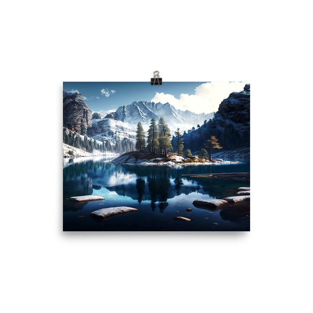 Fotopapier Poster "Mountain Lake" - Artexio