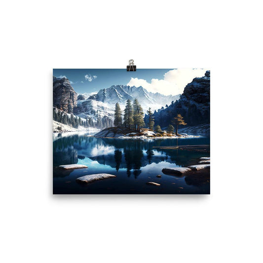 Fotopapier Poster "Mountain Lake" - Artexio