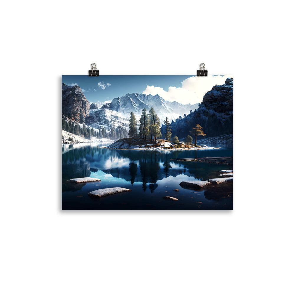 Fotopapier Poster "Mountain Lake" - Artexio