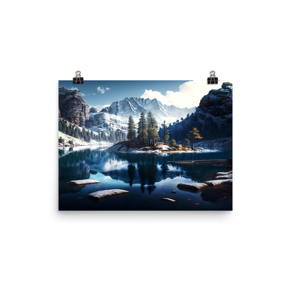 Fotopapier Poster "Mountain Lake" - Artexio