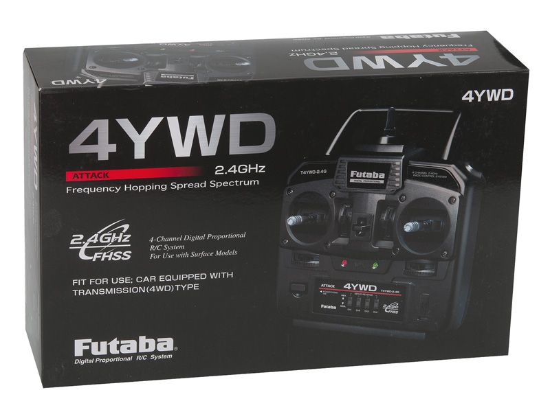 Futaba Attack T4YWD Sender 4-Kanal  Combo (2.4 GHz + FHSSR214FGE)_Artexio