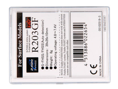 Futaba R203GF Empfänger 2,4 GHz FH/S