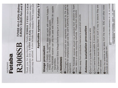 Futaba R3008SB Empfänger 2,4GHz T - FHSS Telemetrie