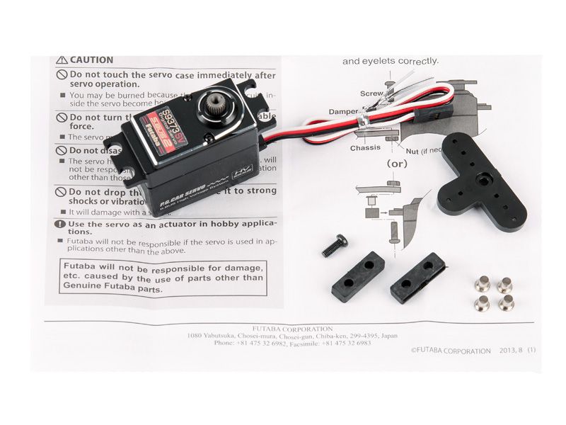 Futaba S9373SV Aluminium Servo 0.06s/24.6kg