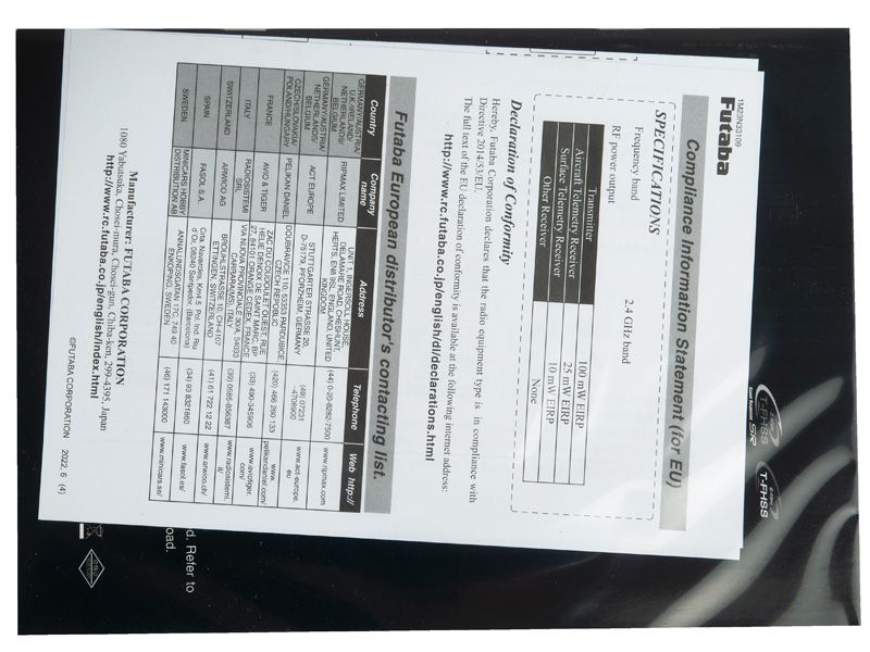 Futaba T4PM Plus Sender 4 - Kanal Combo  2.4GHz + T - FHSS + R304SB