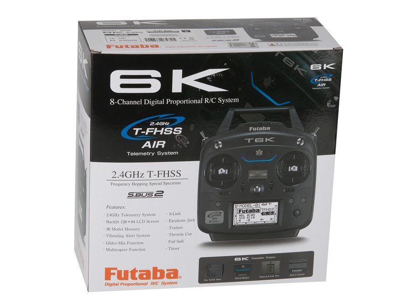 Futaba T6K V3S 8-Kanal  Combo (2.4GHz / R3008SB) 2.4GHz RC Sender + Empfänger_Artexio