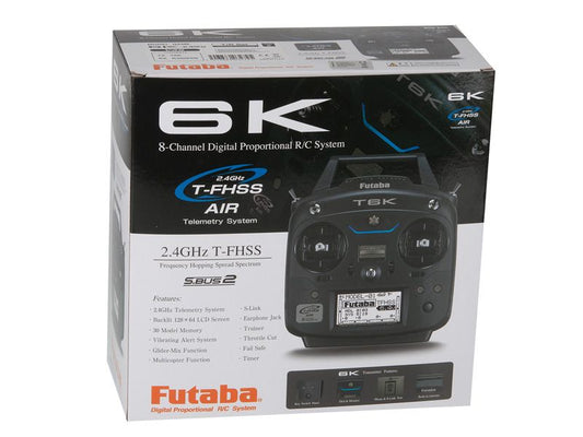 Futaba T6K V3S 8-Kanal  Combo (2.4GHz / R3008SB) 2.4GHz RC Sender + Empfänger_Artexio