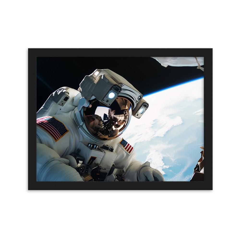 Gerahmtes Poster auf mattem Papier "Astronaut" - Artexio