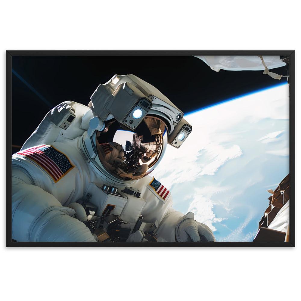 Gerahmtes Poster auf mattem Papier "Astronaut" - Artexio