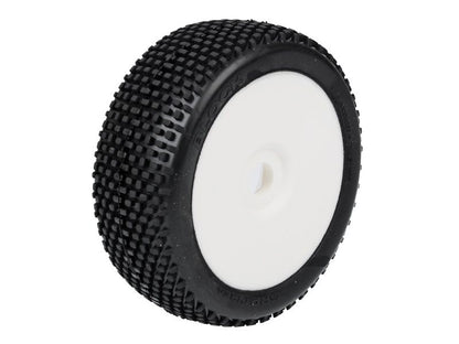 GRP 1:8 Buggy Komplettrad M20 BLOCK Felgendesign weiß in S35 Synthetic Compound Soft