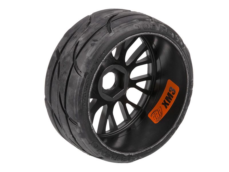 GRP 1:8 GT XM3 Profil T03 REVO Komplettrad Long - Soft schwarz