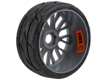 GRP 1:8 GT XM4 Profil T03 REVO Komplettrad Soft-Medium grau "Markencup"