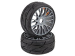 GRP 1:8 GT XM4 profile T03 REVO complete wheel soft-medium gray "brand cup"