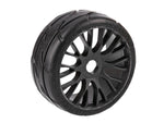 GRP 1:8 GT XM7 Profile T03 REVO complete wheel Long-MediumHard black