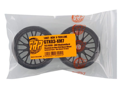 GRP 1:8 GT XM7 Profil T03 REVO Komplettrad Long-MediumHard schwarz