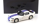 GT Spirit Dodge Viper GTS Coupe Stone white/ blue stripes 1996 1:18 Modell