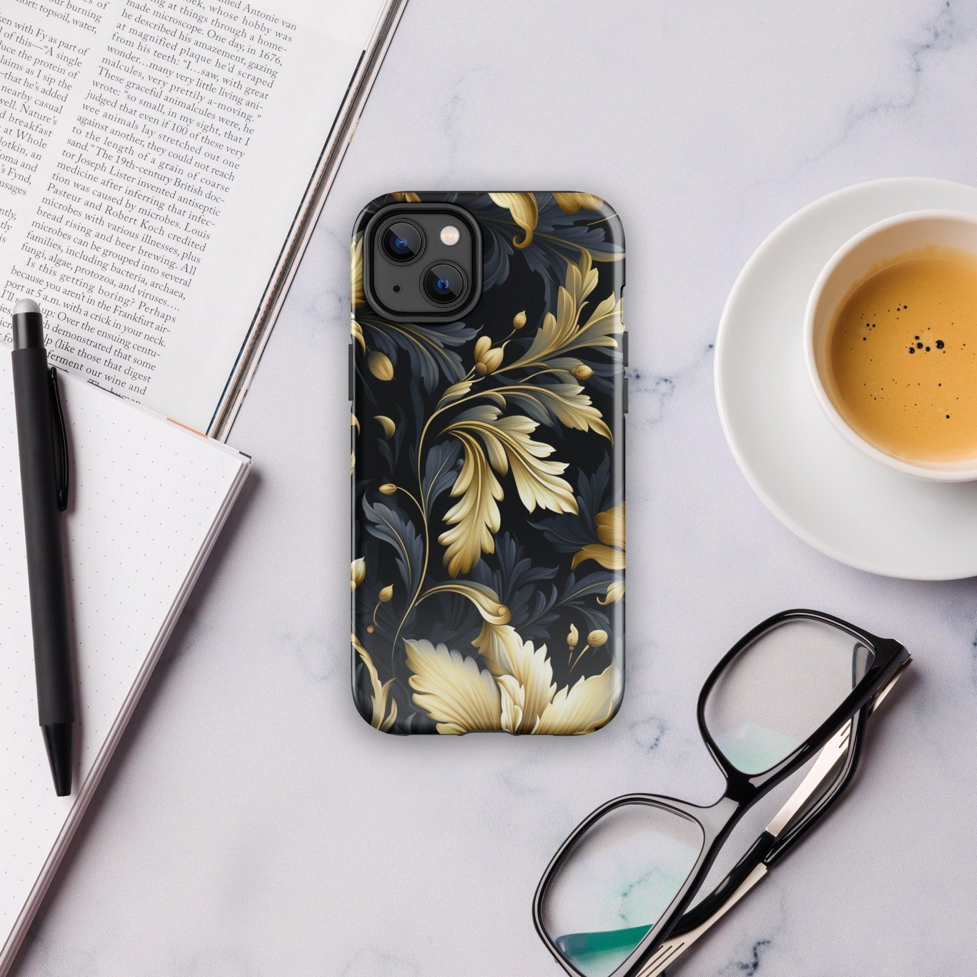 Hardcase iPhone® Handyhülle "Golden Flora" - Artexio