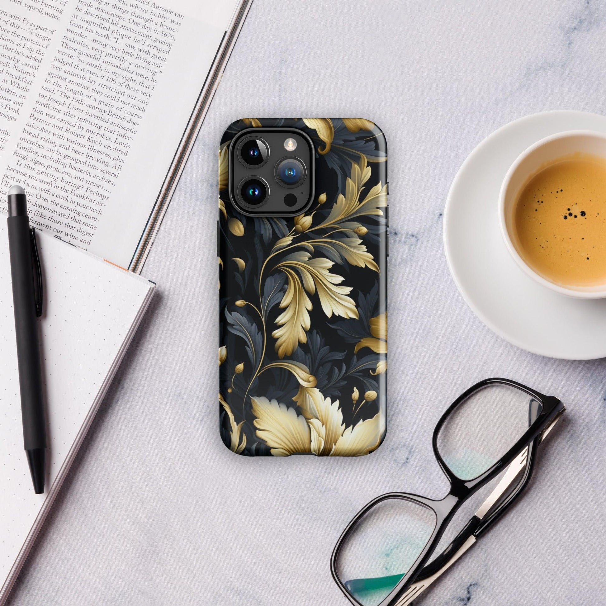 Hardcase iPhone® Handyhülle "Golden Flora" - Artexio