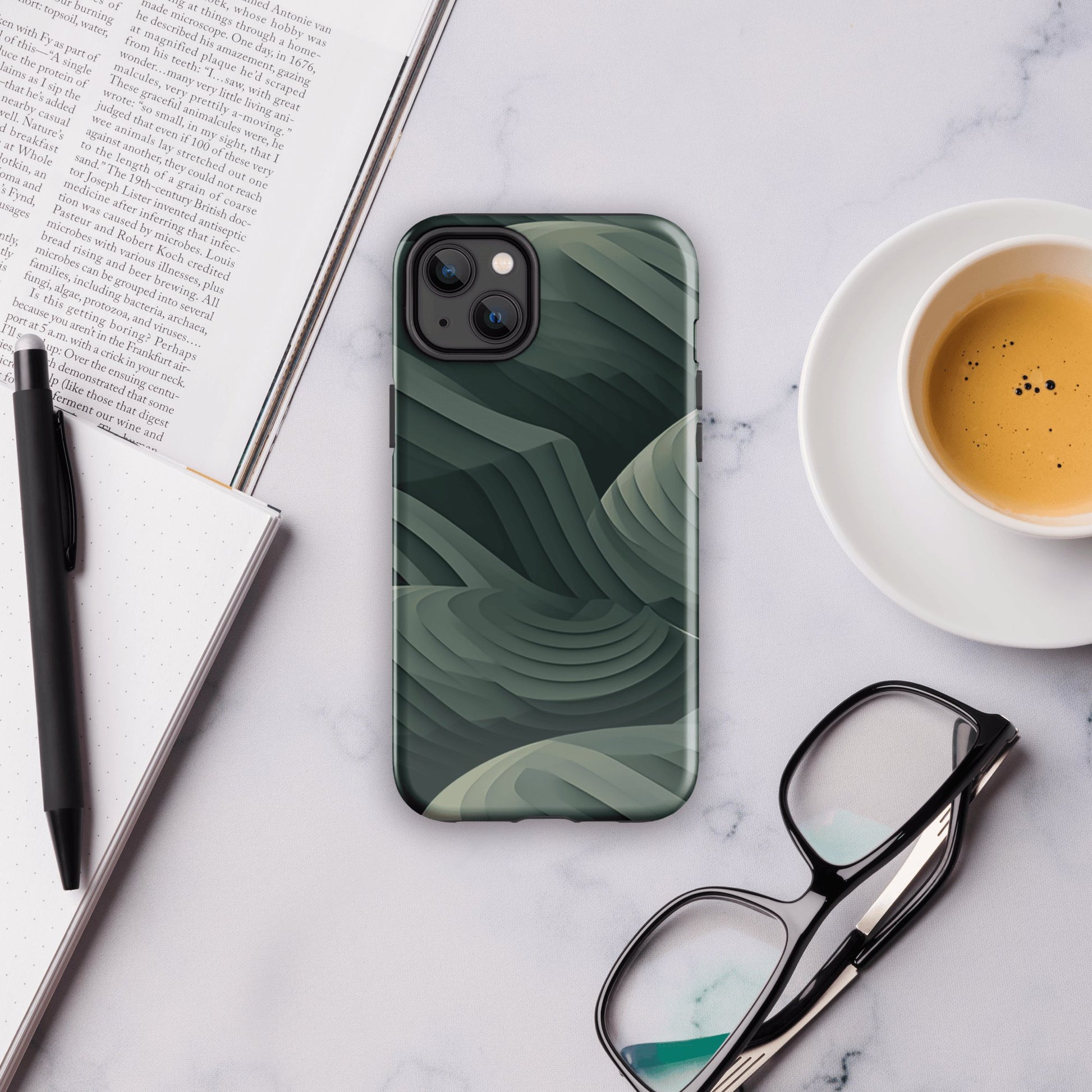 Hardcase iPhone® Handyhülle "Green Tide" - Artexio