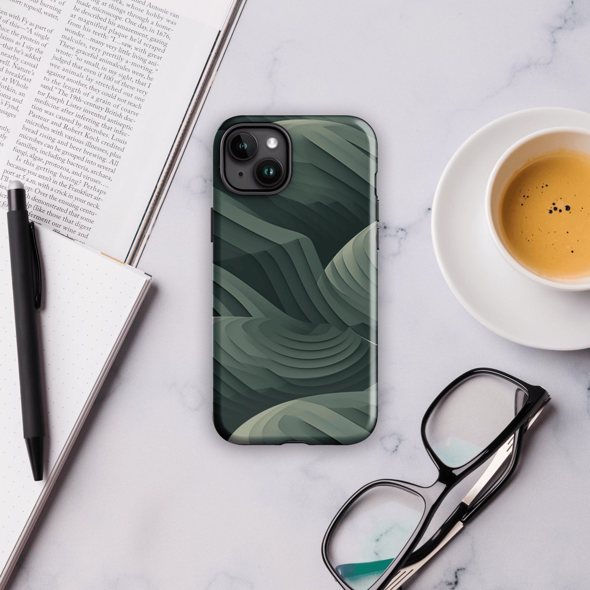 Hardcase iPhone® Handyhülle "Green Tide" - Artexio