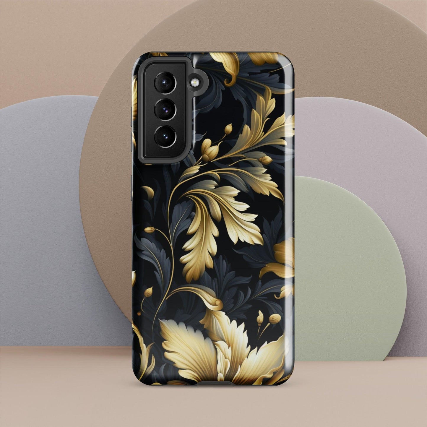 Hardcase Samsung® - Hülle "Golden Flora" - Artexio