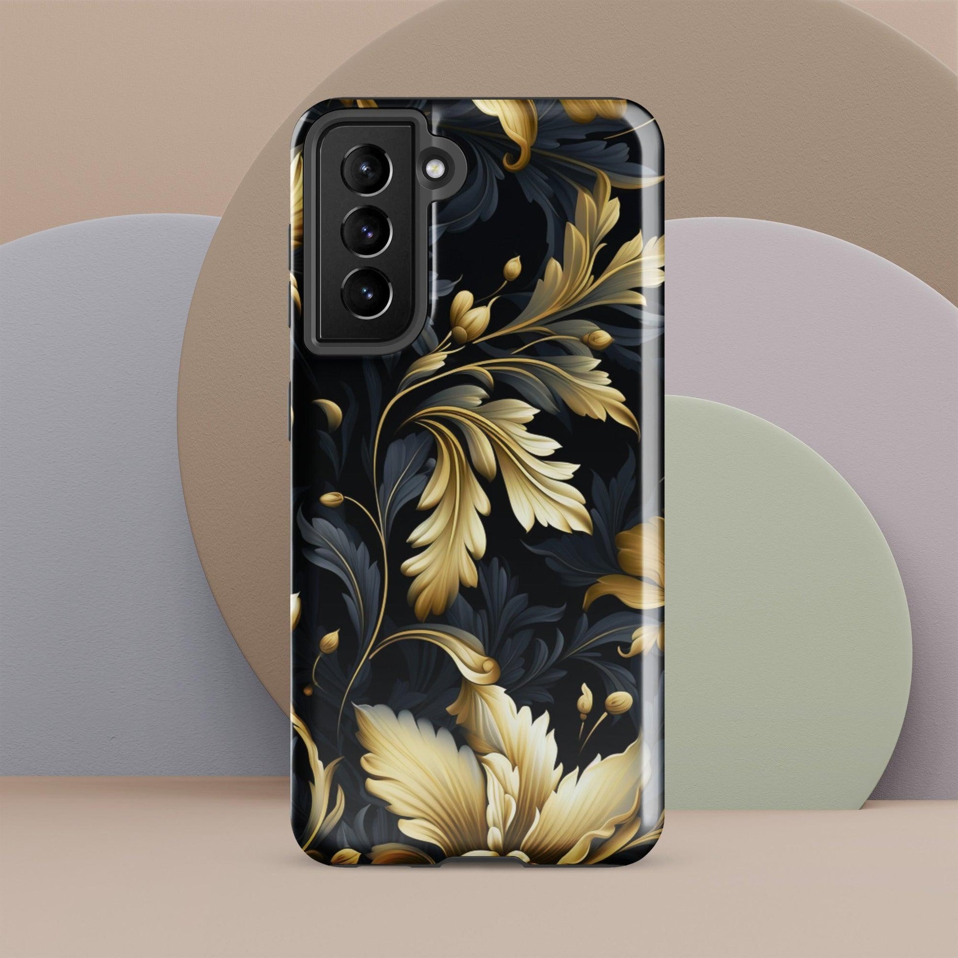 Hardcase Samsung® - Hülle "Golden Flora" - Artexio