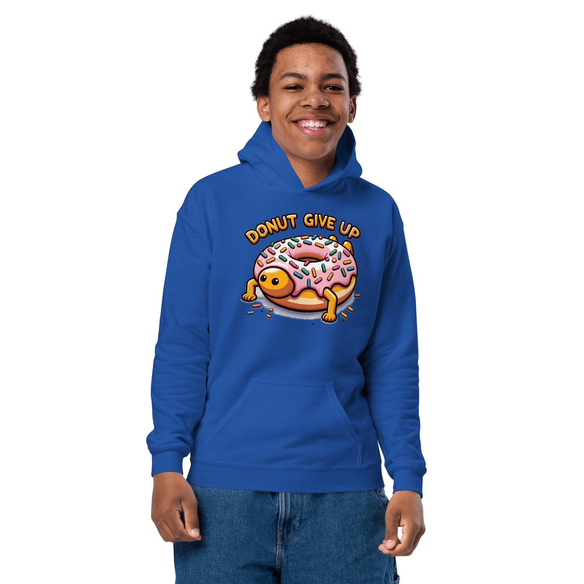 Heavy Blend Hoodie für Jugendliche "Donut give up" - Artexio