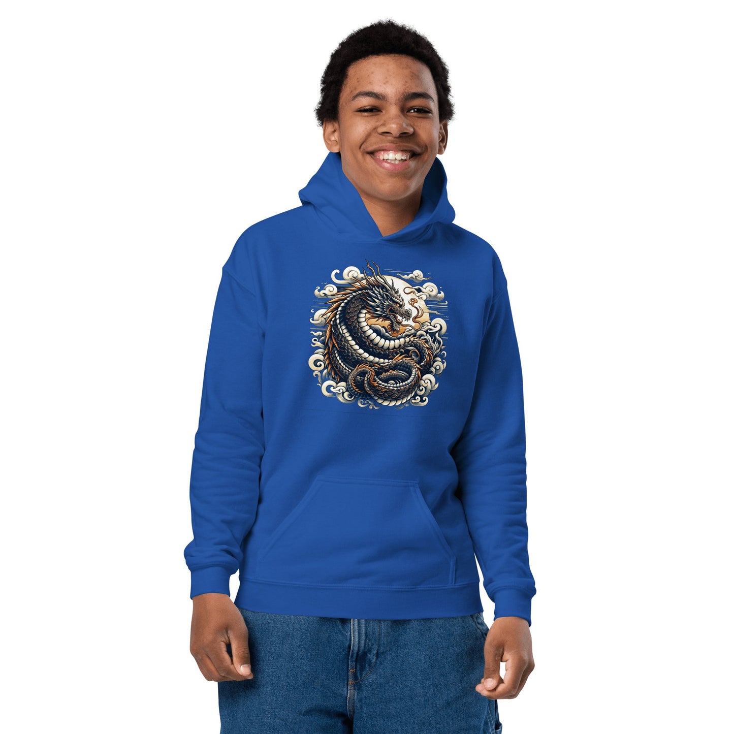 Heavy Blend Hoodie für Jugendliche "Drache" - Artexio