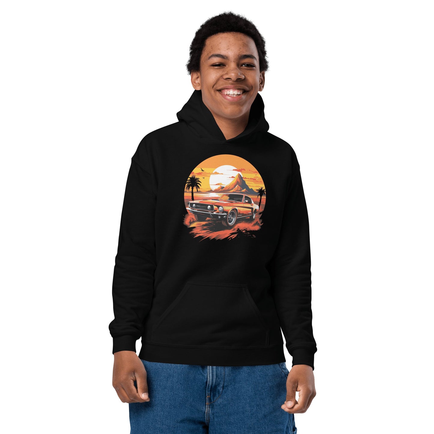 Heavy Blend Hoodie für Jugendliche "Ford Mustang" - Artexio