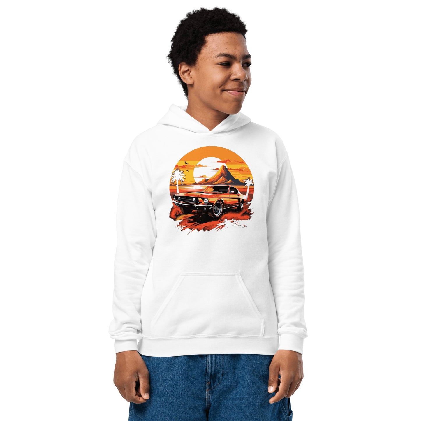 Heavy Blend Hoodie für Jugendliche "Ford Mustang" - Artexio