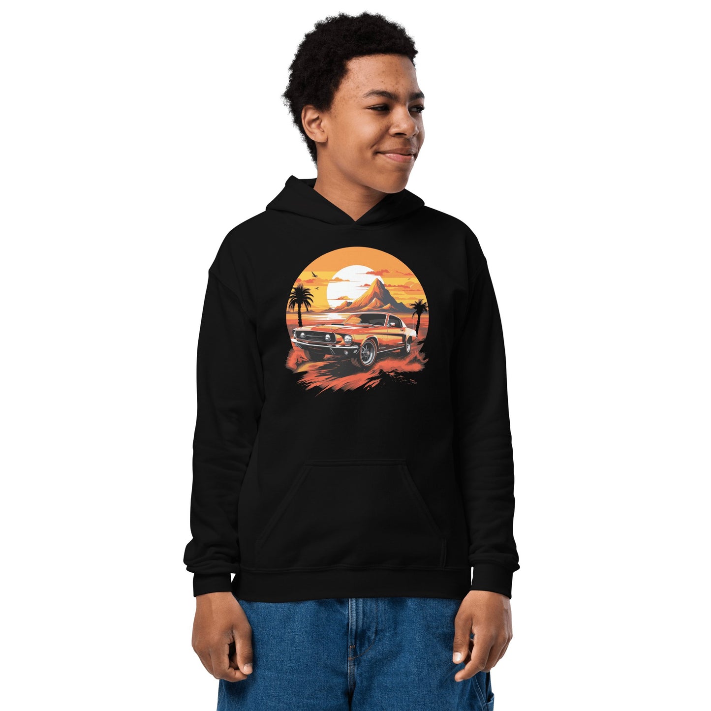 Heavy Blend Hoodie für Jugendliche "Ford Mustang" - Artexio