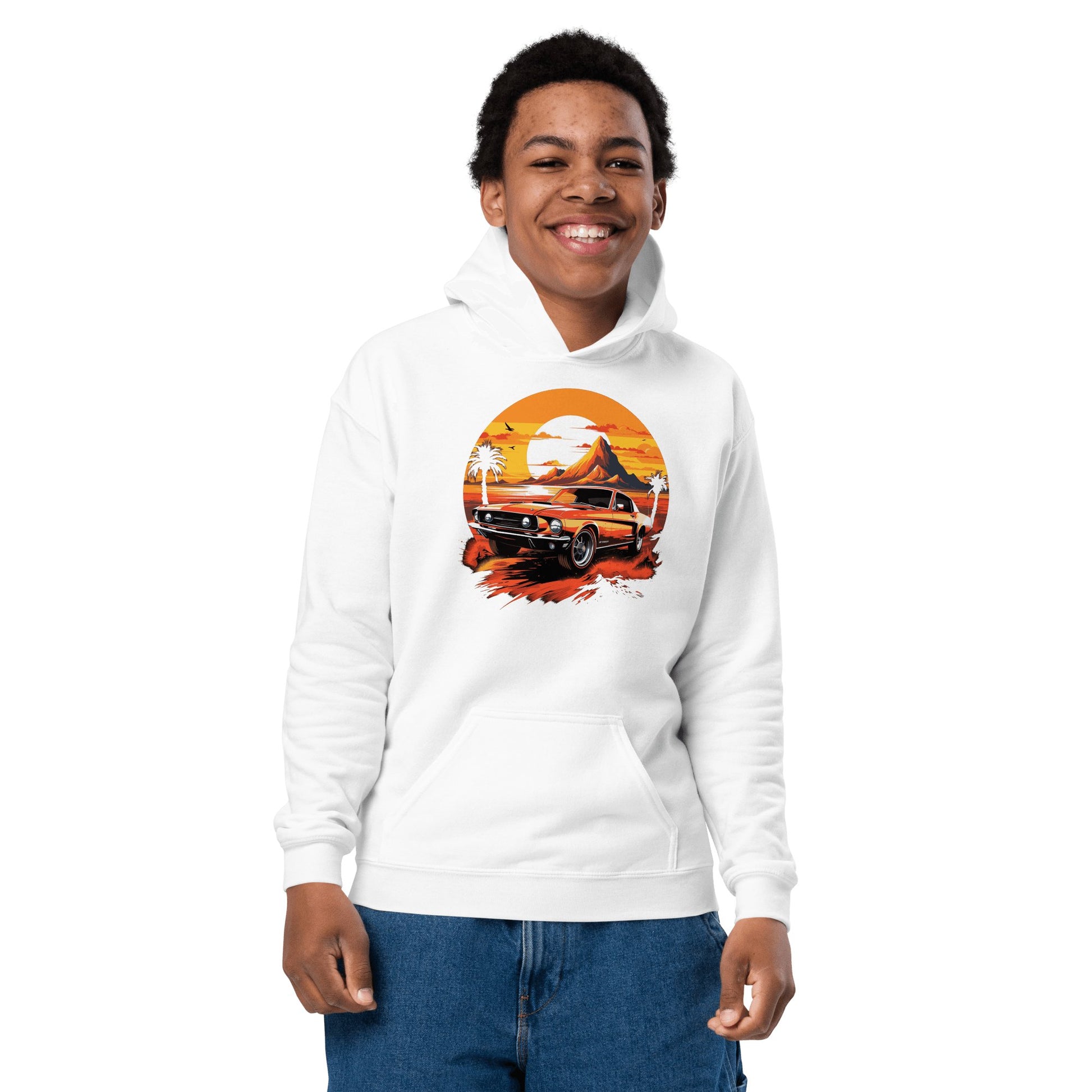 Heavy Blend Hoodie für Jugendliche "Ford Mustang" - Artexio