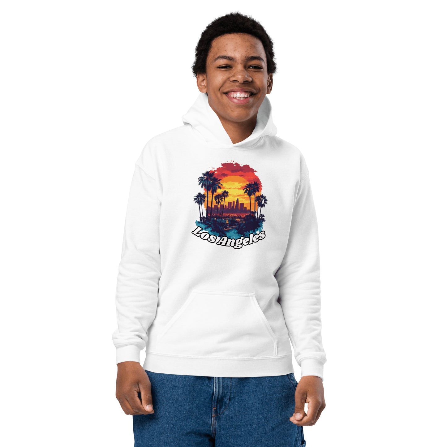 Heavy Blend Hoodie für Jugendliche "Los Angeles" - Artexio