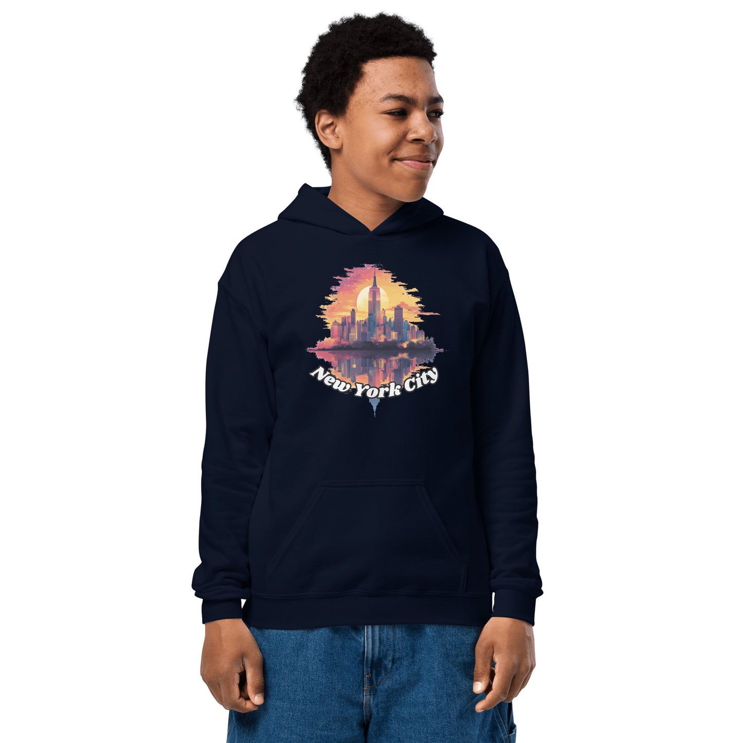 Heavy Blend Hoodie für Jugendliche "New York City" - Artexio