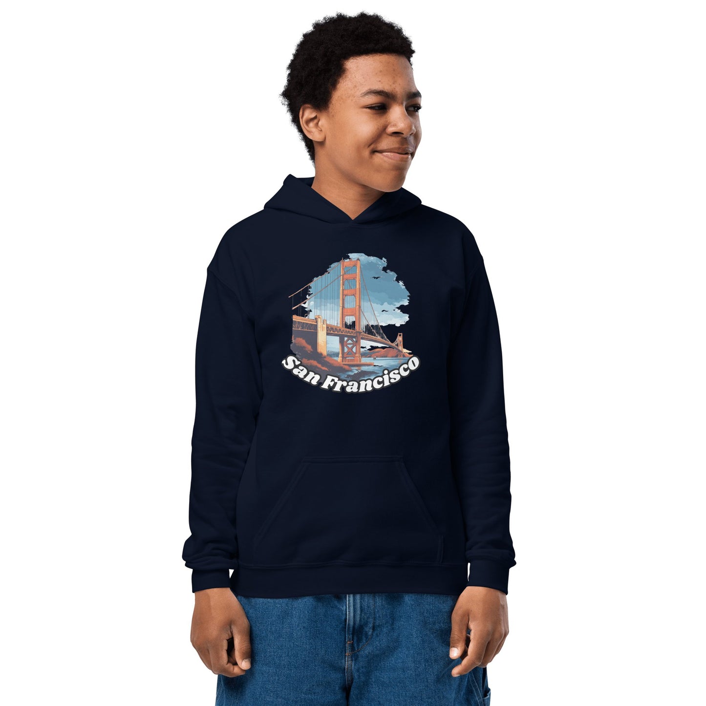 Heavy Blend Hoodie für Jugendliche "San Francisco" - Artexio