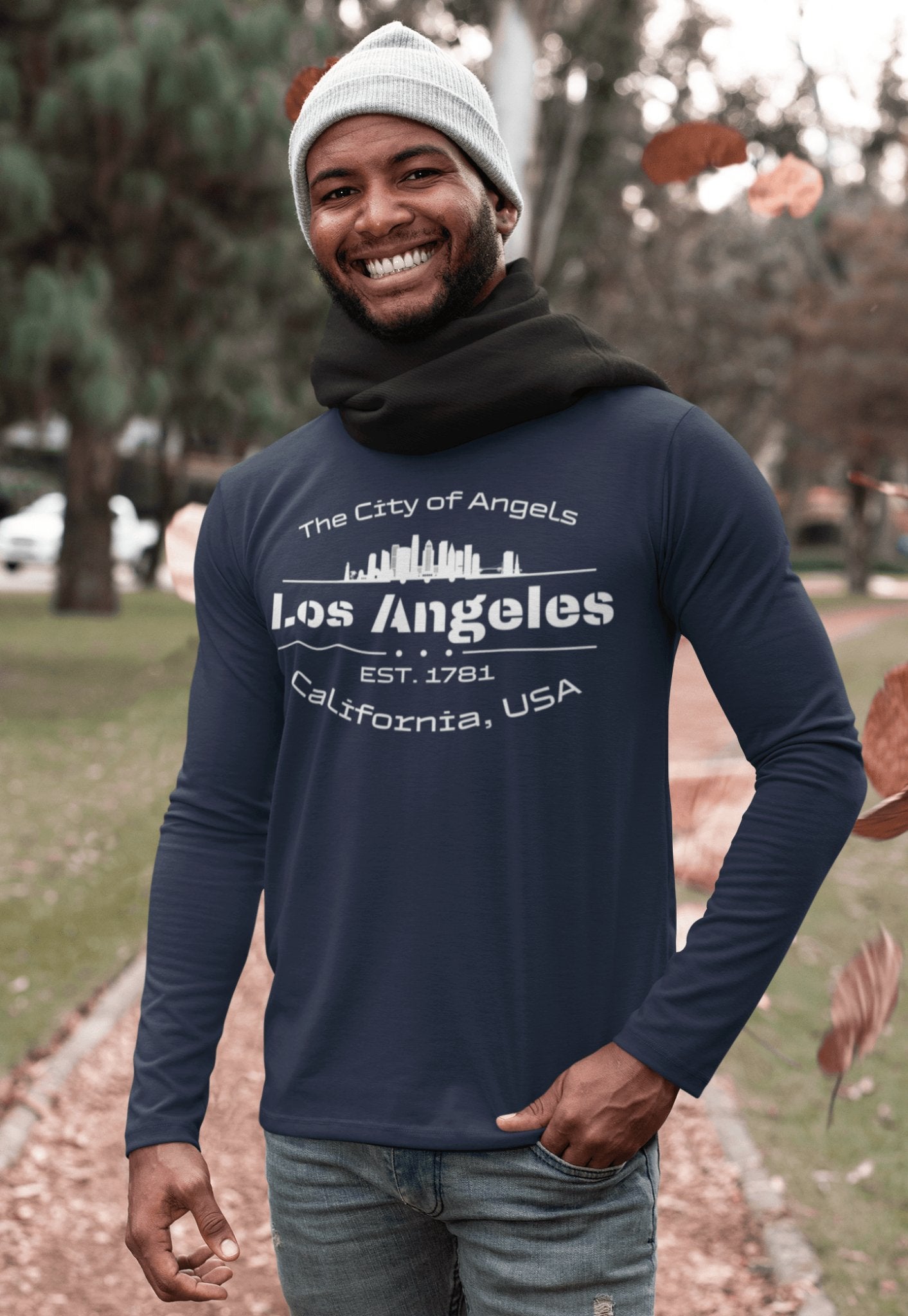 Herren Langarmshirt "Los Angeles" - Artexio