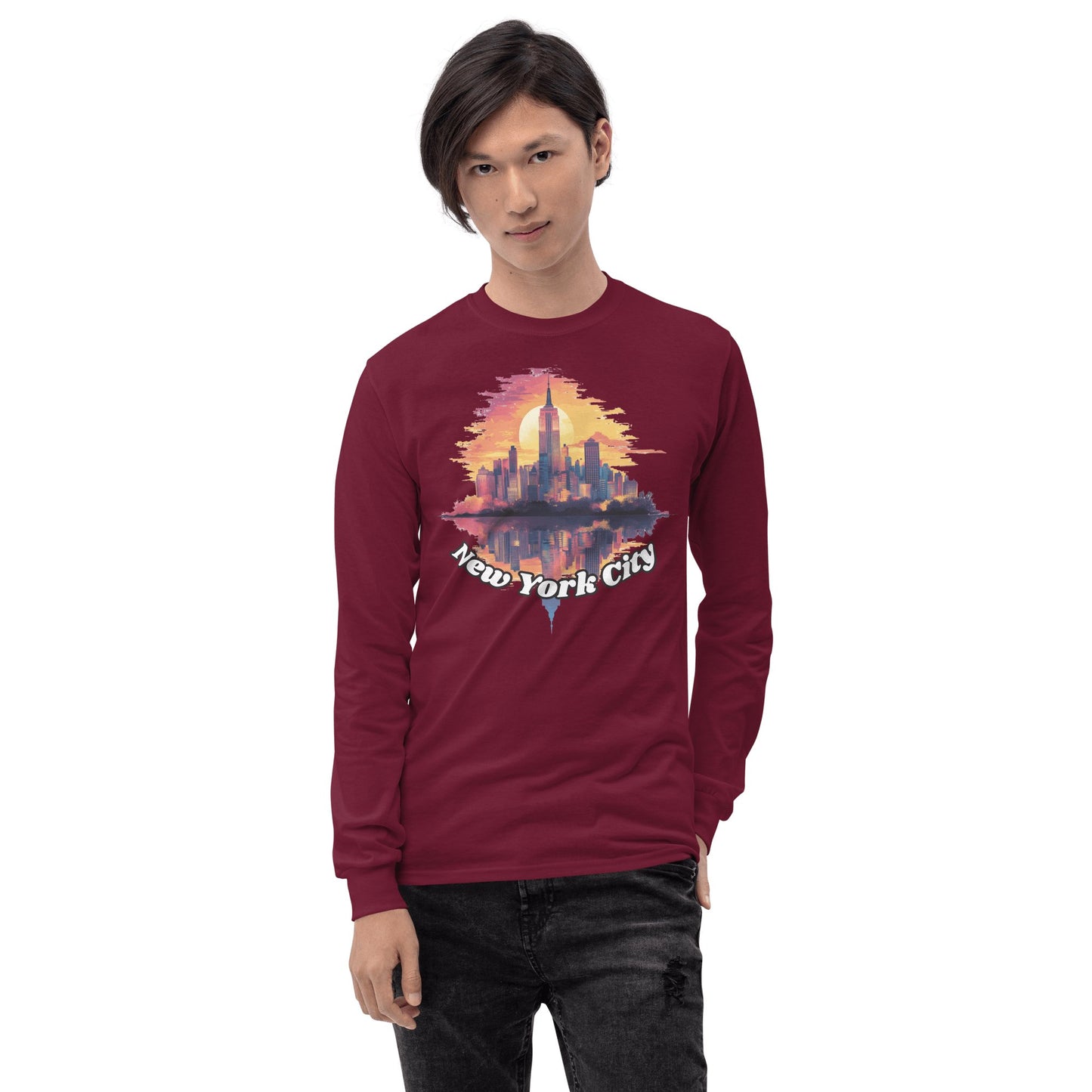 Herren Langarmshirt "New York City" - Artexio